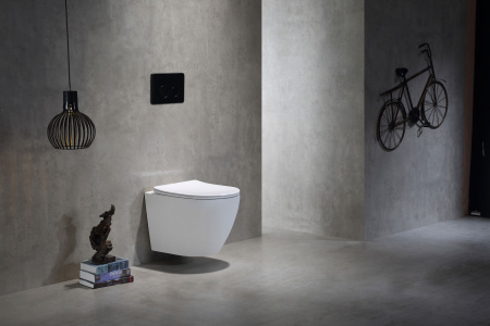 Унитаз подвесной Santiline Торнадо SL-5025 белый